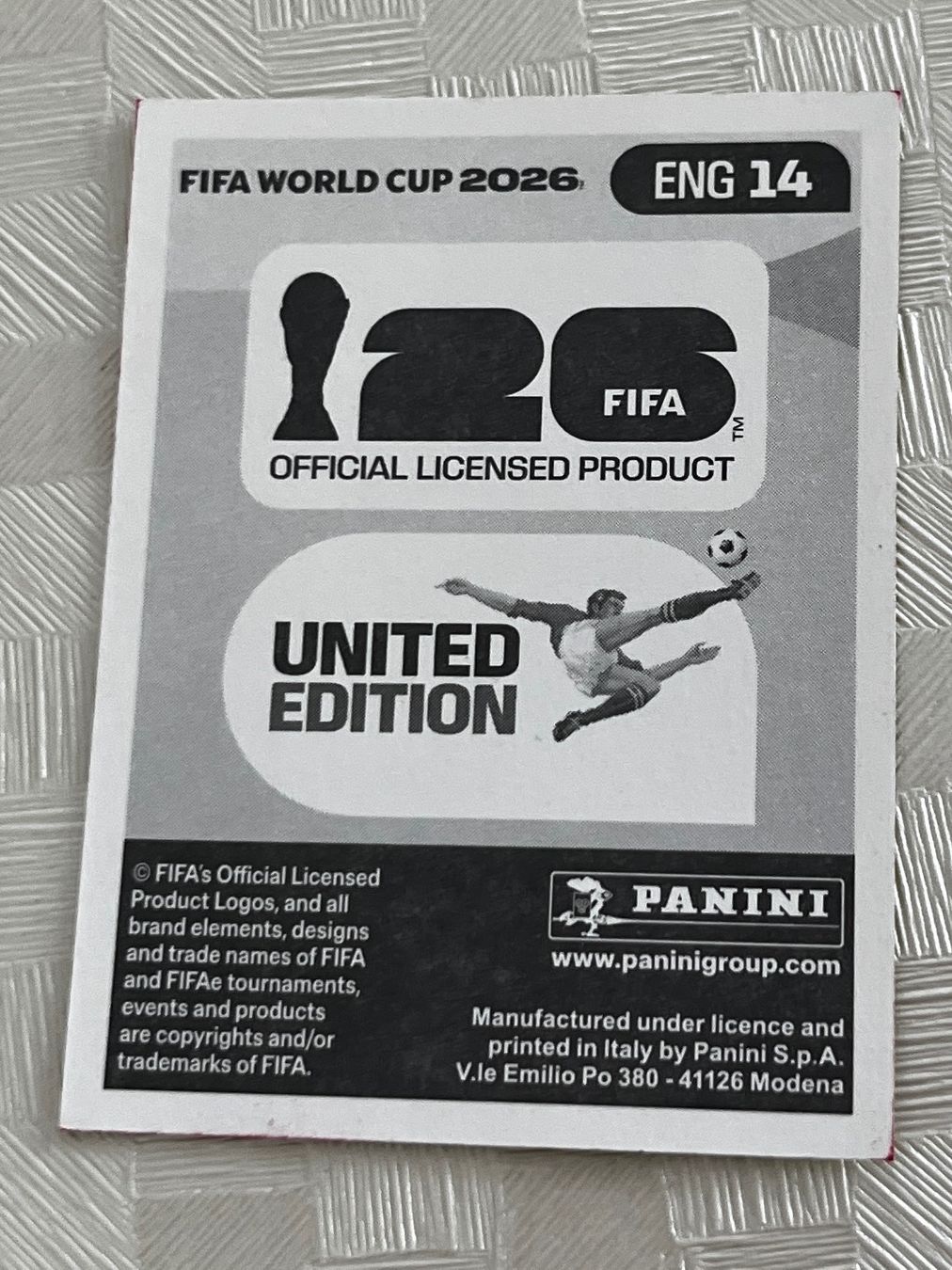 Panini Carte collezionabili: Panini Fifa World Cup 2026 ENG 14 – Usato da Winterthur venduto da Numero1 1