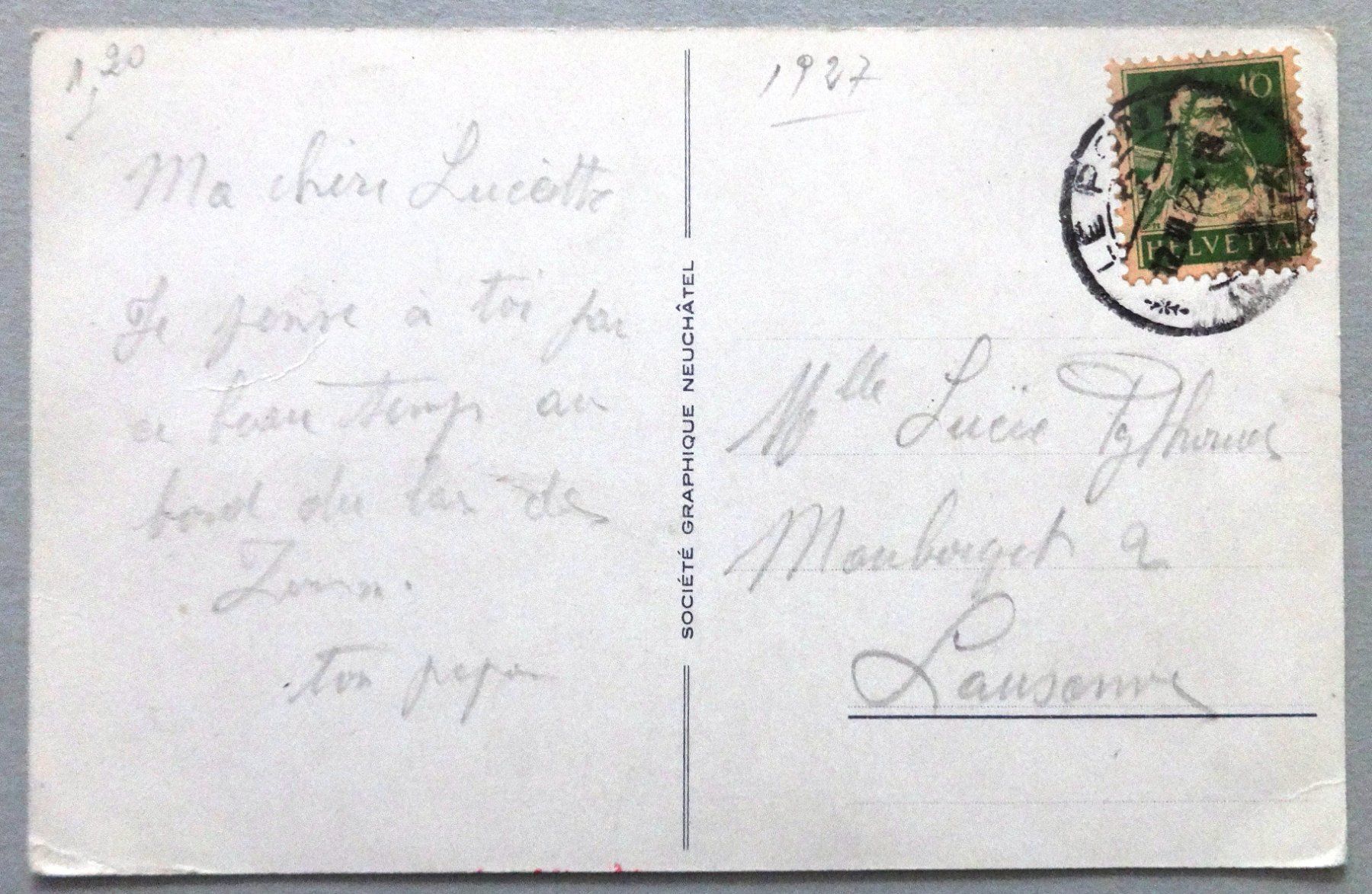 Cartoline postali: Le Pont et lac de Joux – Usato da Fétigny venduto da Billy2miny 1