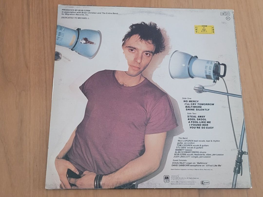 Vinyles: LP  Nils Lofgren – D'occasion à Martigny par MZ-67 1