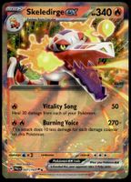 Pokémon Skeledirge ex 037/193 Holo Double Rare EN SV02 Palde