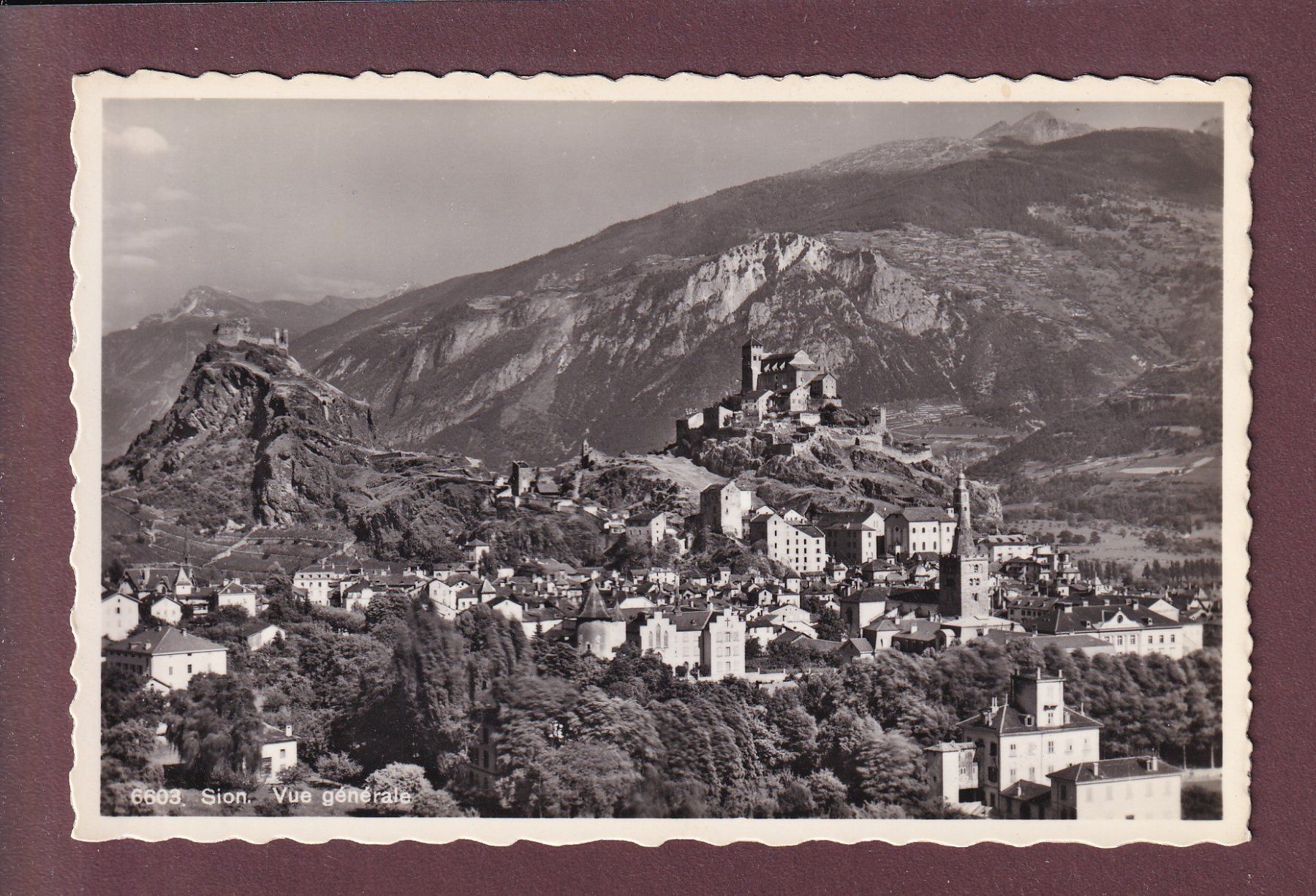 Cartoline postali: SION - Valère - Tourbillon – Usato da Pully venduto da nicecards
