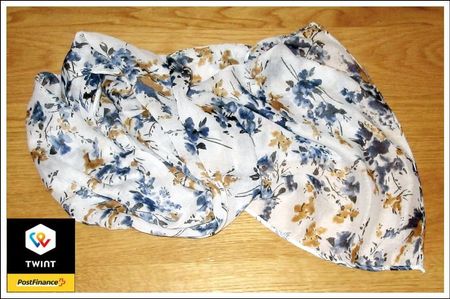 federleichtes, feines Foulard, 100% Polyester (fabrikneu)