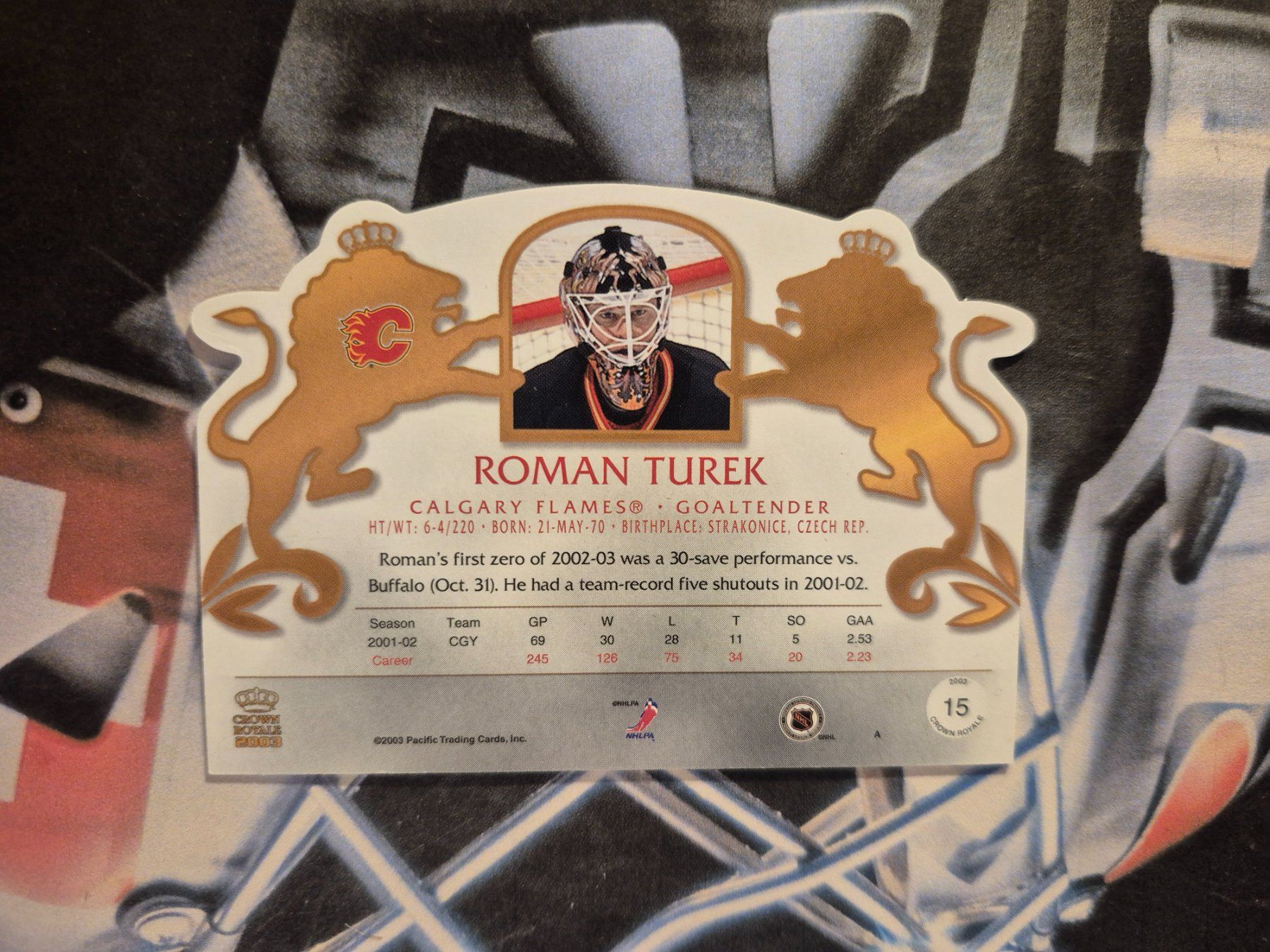 NHL Sammelbilder & Trading cards: NHL Roman Turek Calgary Flames – Gebraucht aus Treiten von Sauber73 1