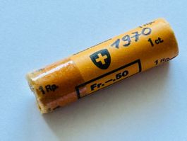 1970 Rolle 1 Rappen Original Verpackung Kat. 60.-