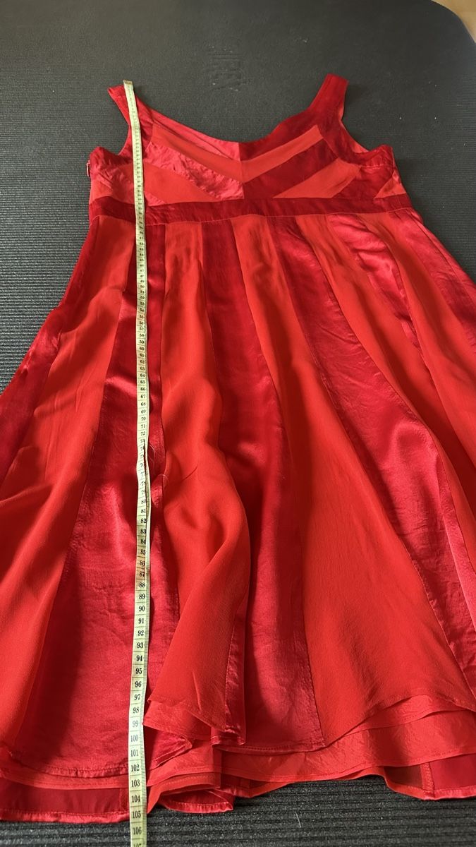 Vestiti: Robe Jasper Conran rouge taille 16 soie neuf – Nuovo (secondo la descrizione) da Vuippens venduto da ale_6gkb 6