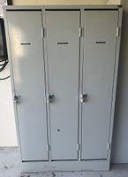 Spind - 3er Garderobenschrank