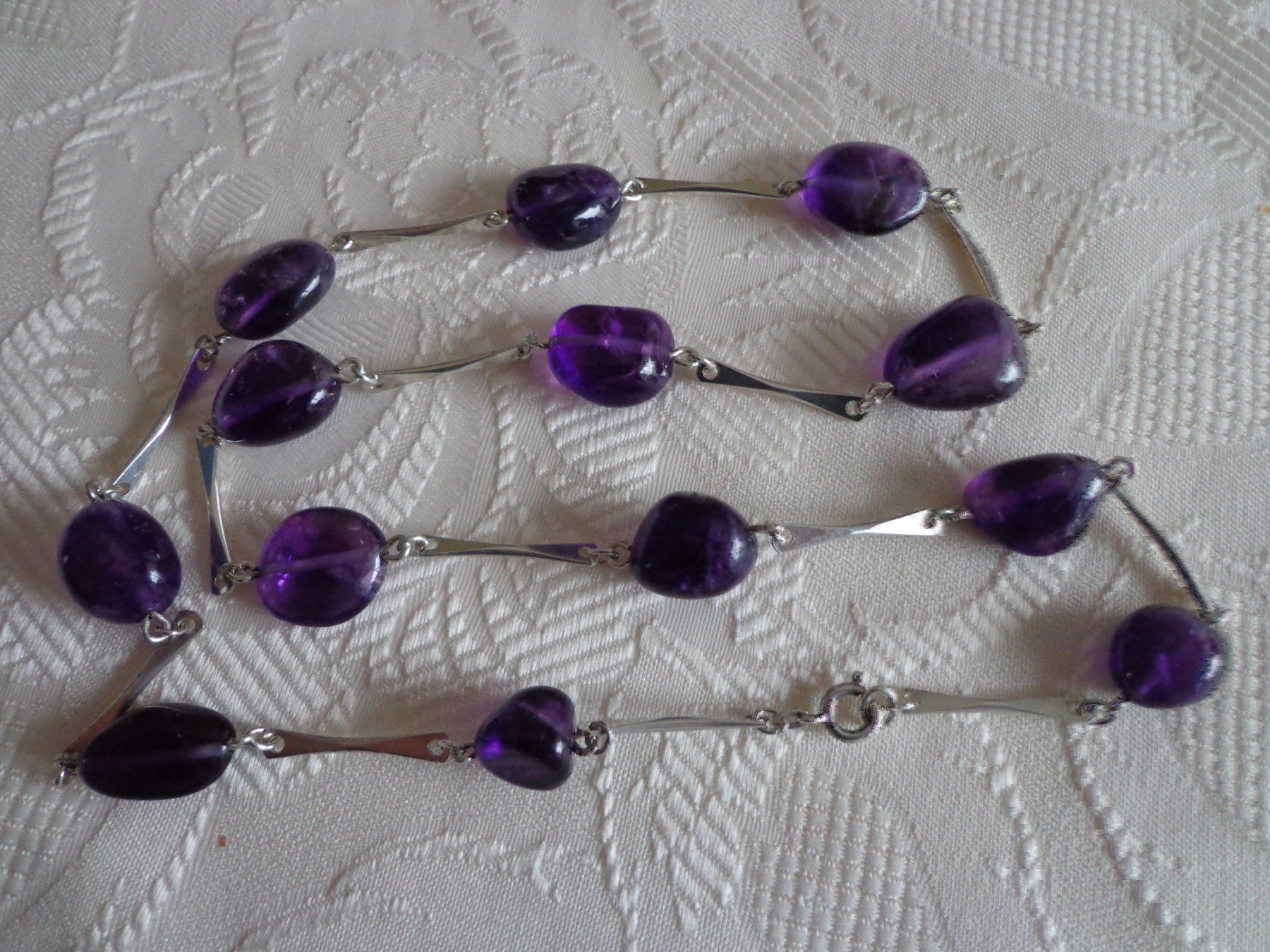 Colliers: Kette Silber 835 mit Amethysten 61cm – D'occasion à Würenlingen par soltus 5
