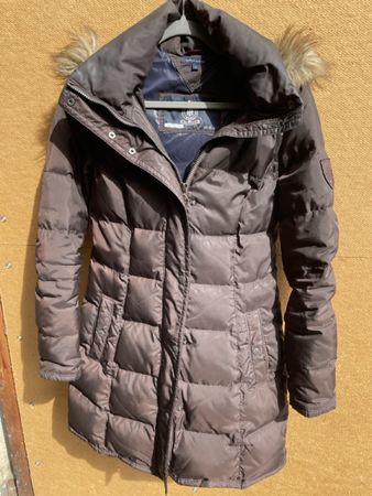 Daunenjacke Tommy Hilfiger braun Grösse M gebraucht