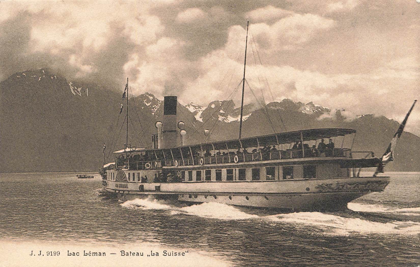 Cartoline postali: Genfersee VD Fischer traditionelles Boot – Usato da Biasca venduto da Blenio71