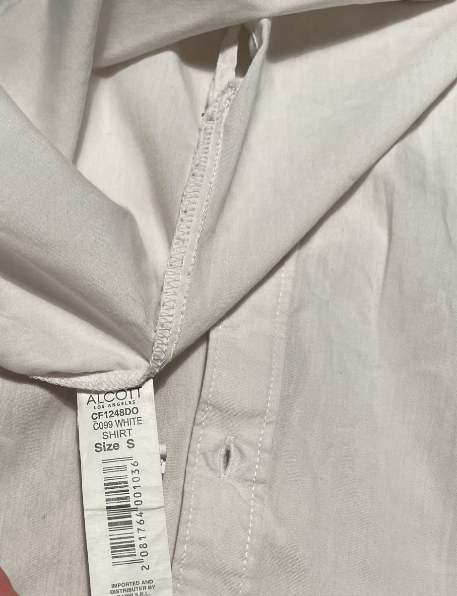Camicette: Camicia lunga bianca Alcott con borchie di cotone-tg38/40 – Nuovo (secondo la descrizione) da Gordevio venduto da LanaZimm 5