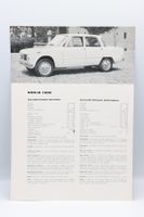 Alfa Romeo Giulia 1300 1964 Prospektblatt