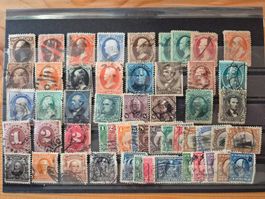 USA Briefmarken auf Karte A22 Zustand gemäss Bild