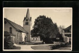 Walzenhausen, Kirche u. Hirschenbrunnen