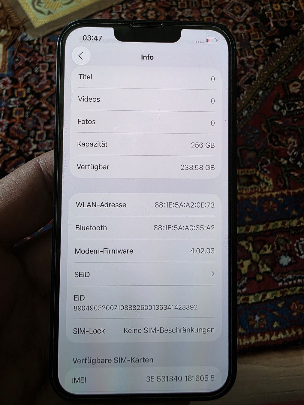 Apple Telefoni cellulari / Smartphones: iPhone 14 256GB dunkel Blau – Usato da Schaffhausen venduto da Rajashafiq 5