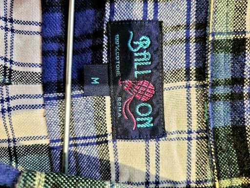 Camicie: Stall & Dean Kariertes Button-Down Flanellhemd - Blau-Weißes – Usato da Zug venduto da vinokilo 4