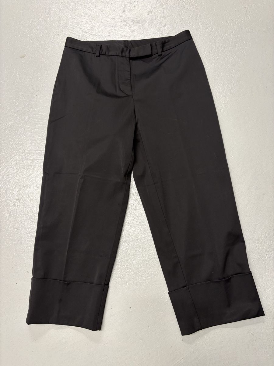 Pantaloni: Express Capri Hose Gr. 36 schwarz Baumwolle – Nuovo (secondo la descrizione) da Regensdorf venduto da secondchancefashion
