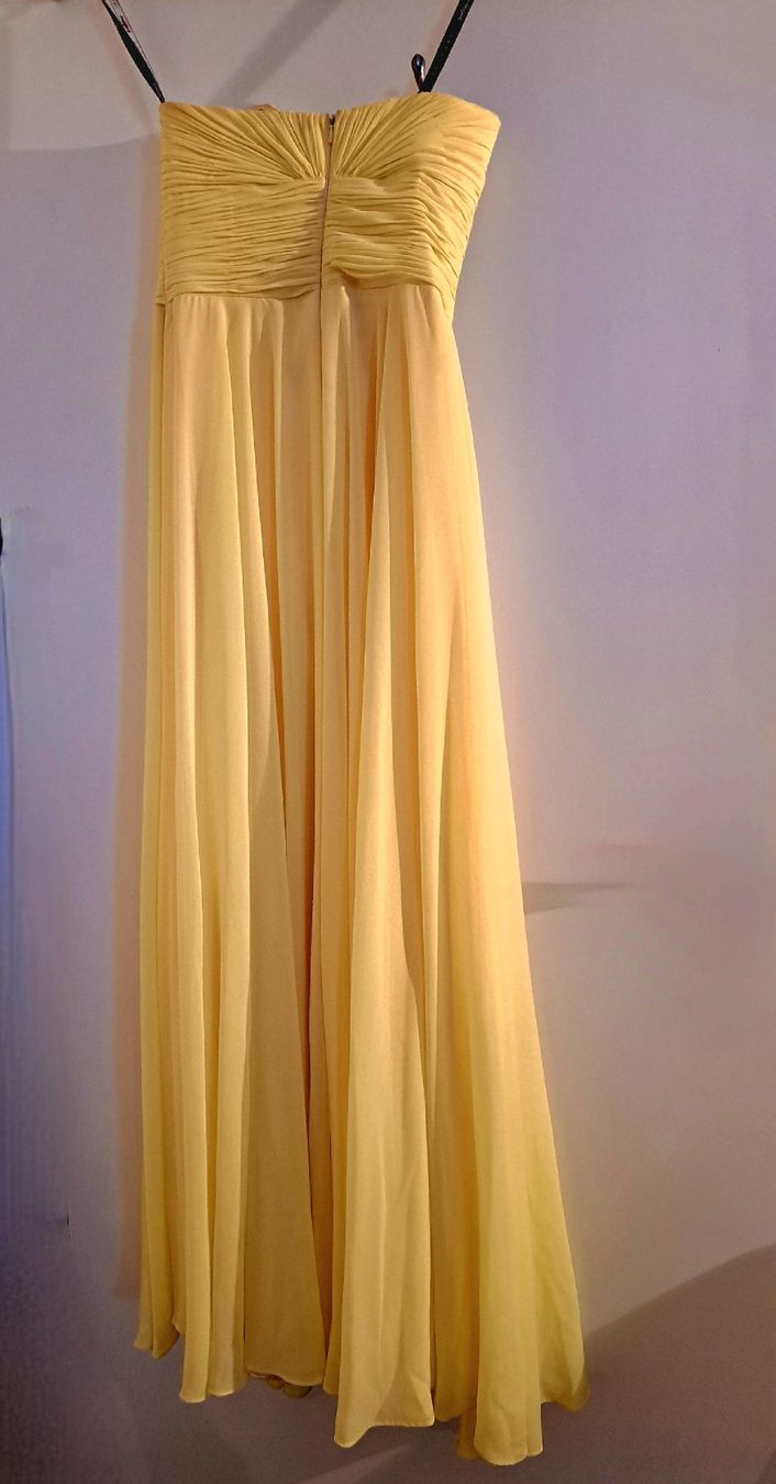 Vestiti: Abendkleid gelb trägerlos – Usato da Gossau SG venduto da claudiasg 1