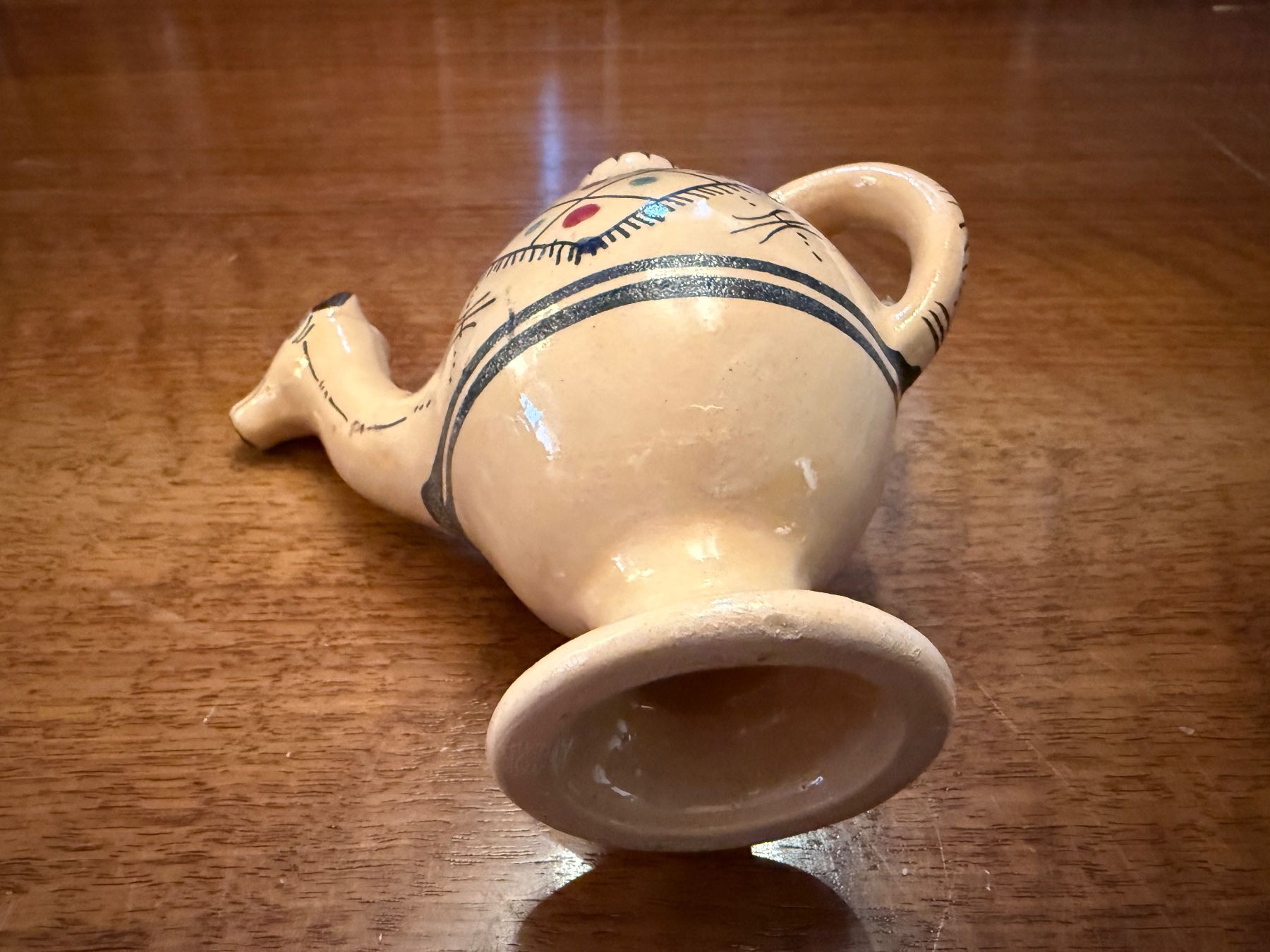 Caraffe: Keramikkrug in Kamelform handbemalt gebraucht – Usato da Erstfeld venduto da Mario_boe0 4