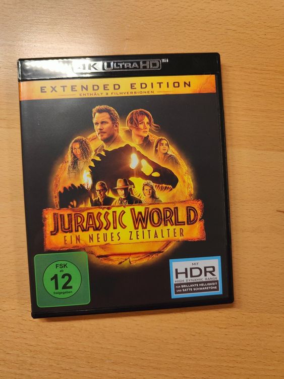 Jurassic World Dominion Blu Ray 4k UHD Ein Neues Zeitalter | Kaufen Auf ...