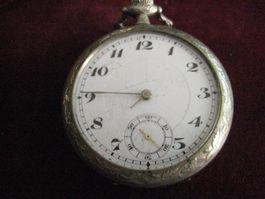 E N  I C A R   Taschenuhr selten und schönes Deckelbild