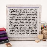 Neuer Motivstempel alte Schrift, vintage