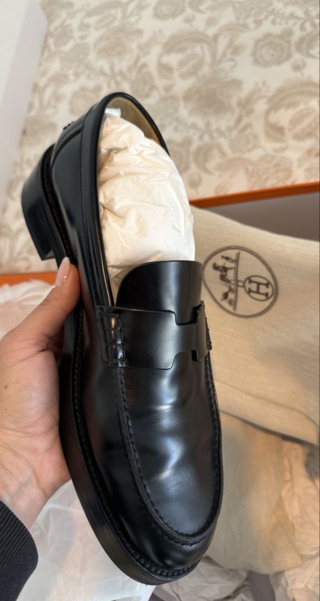 Hermès Scarpe da donna: Mocassins noirs Hour de Hermès  - Taille 41 – Usato da Martigny venduto da Luxivore83