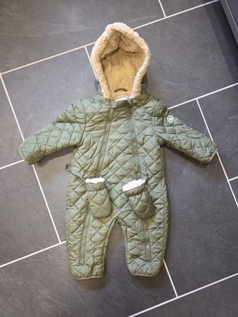 Warmer Baby Winter Overall mit Fäustlingen, Grösse 74
