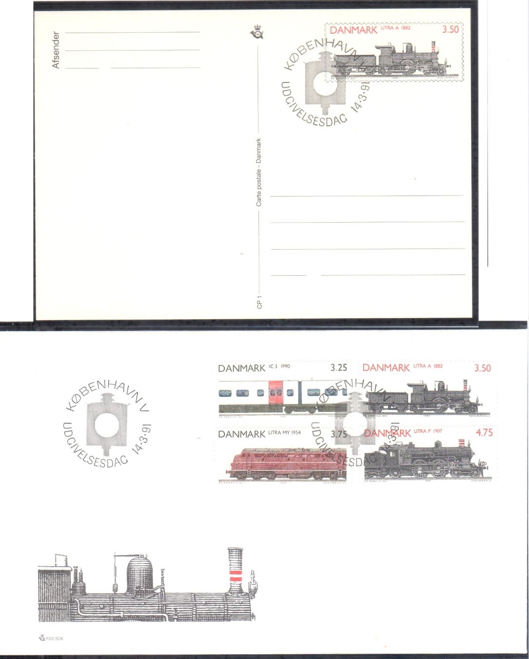 Alle Briefmarken: Denmark - Lokomotiver - 1991 - 1995 – Neu und originalverpackt aus Chavornay von 4dphila 2