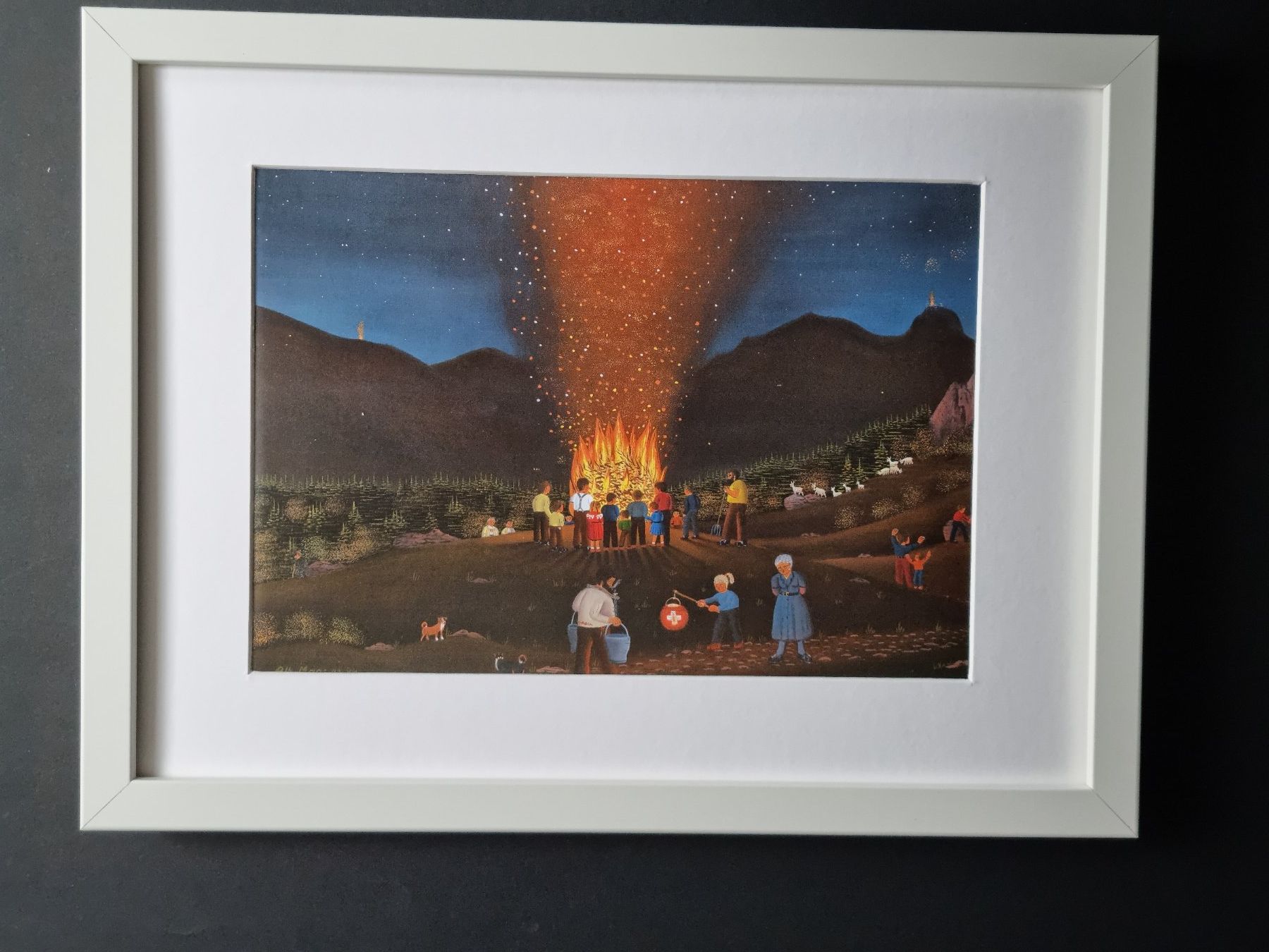 Foto & Immagini: BARBARA BILD HINTER PASSEPARTOUT MONTIERT MIT RAHMEN – Usato da Gersau venduto da grafik-kunst