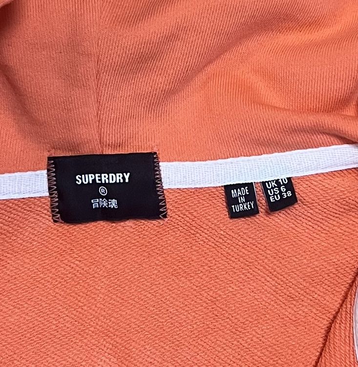 Superdry Giacche: Superdry Hoodie mit Reissverschluss, Orange, Gr. 38/M – Nuovo (secondo la descrizione) da Zürich venduto da Stami129 2