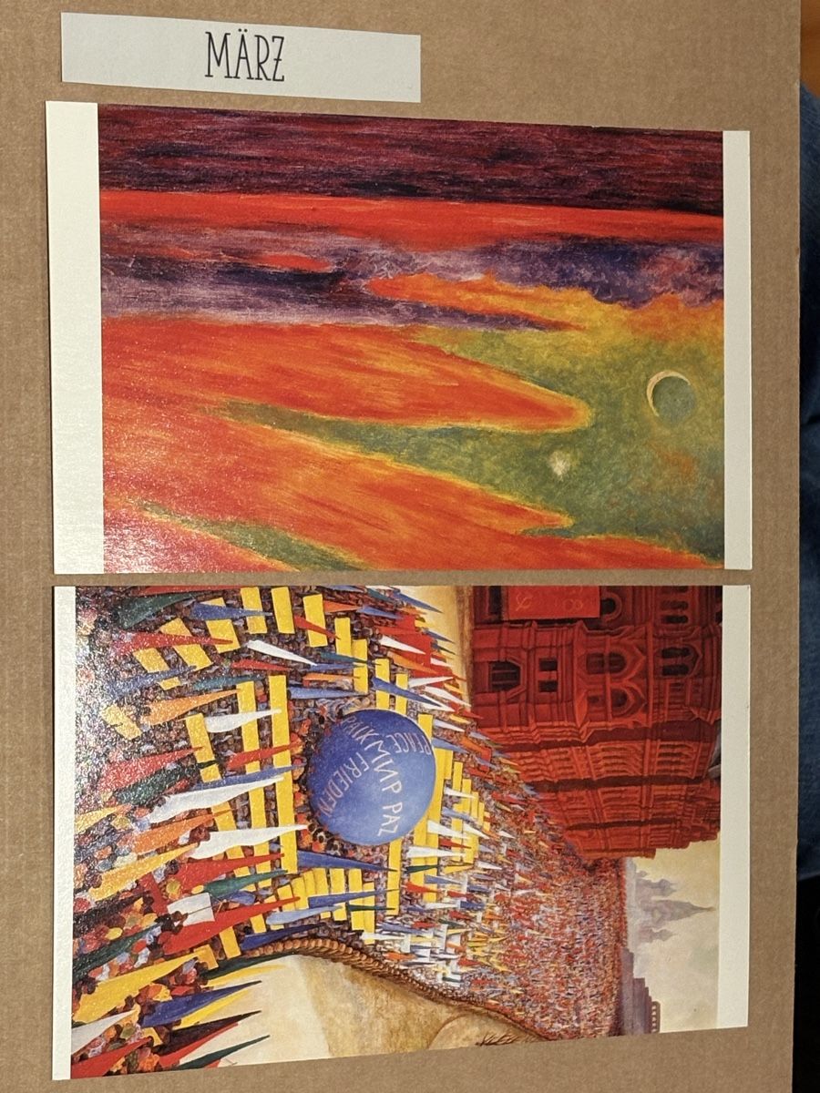Cartoline postali: 2 AK mit Kunst von Diego Rivera – Usato da Rümlang venduto da Kartenpost1
