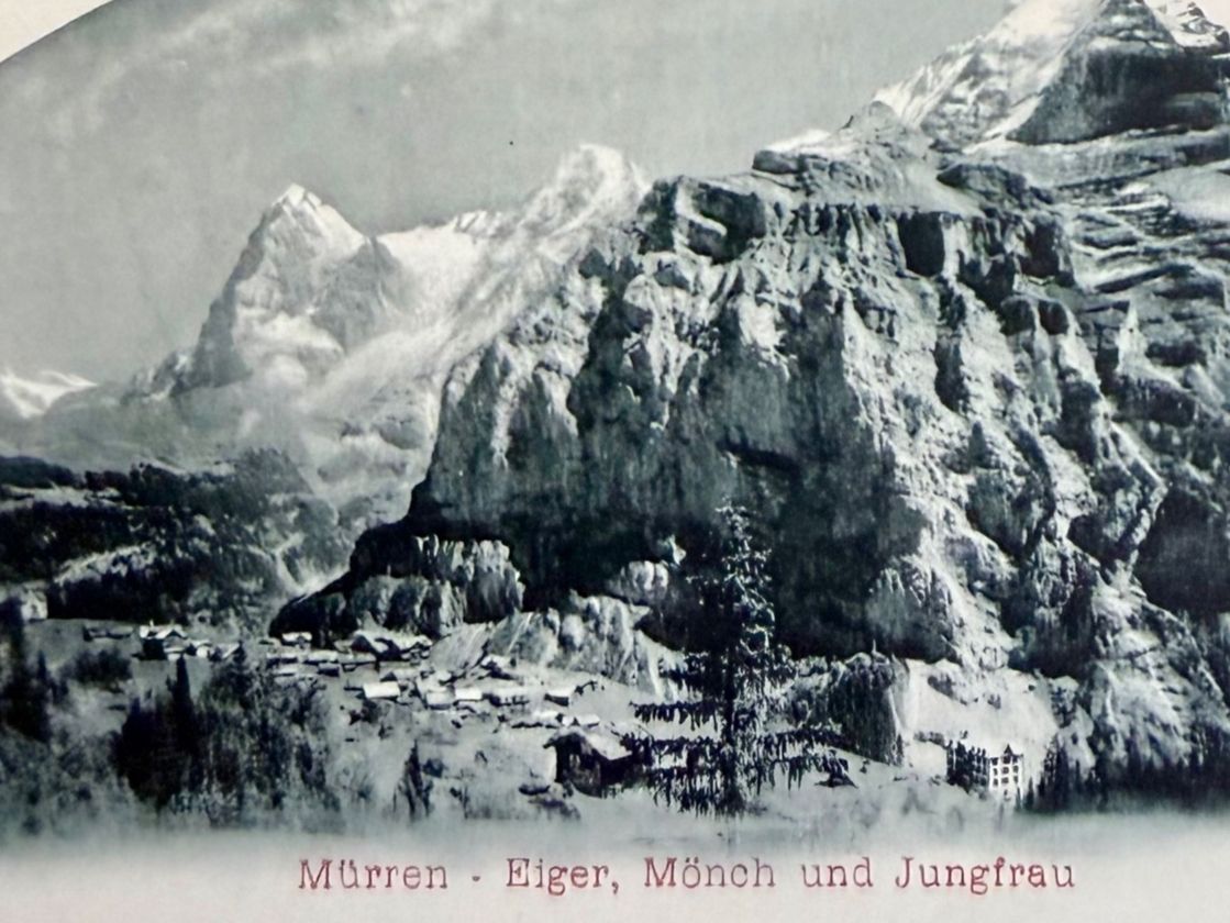 Cartoline postali: Mürren - Panorama - Litho  AK – Usato da Lutry venduto da Ediego 2