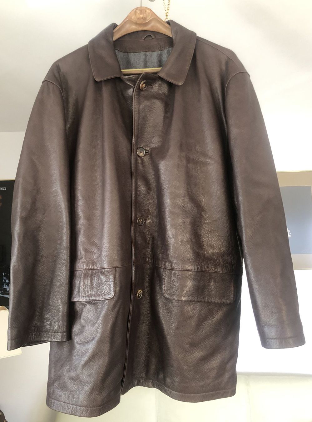 Bally Giacche: Bally Lederjacke Braun – Usato da Zürich venduto da galble 1