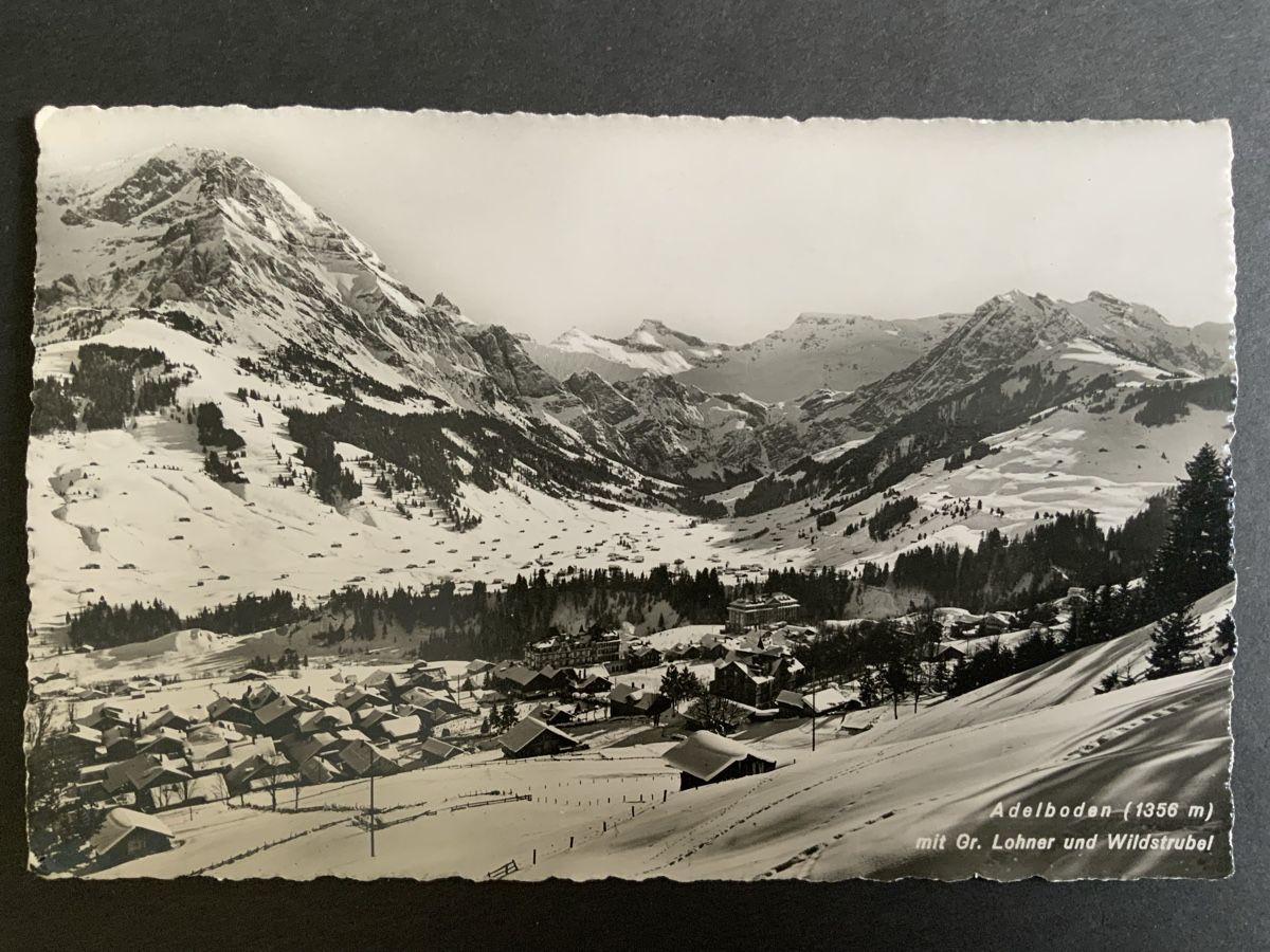 Cartoline postali: Ansichtskarte Adelboden Winterlandschaft gelaufen – Usato da Binningen venduto da chr_cr5n