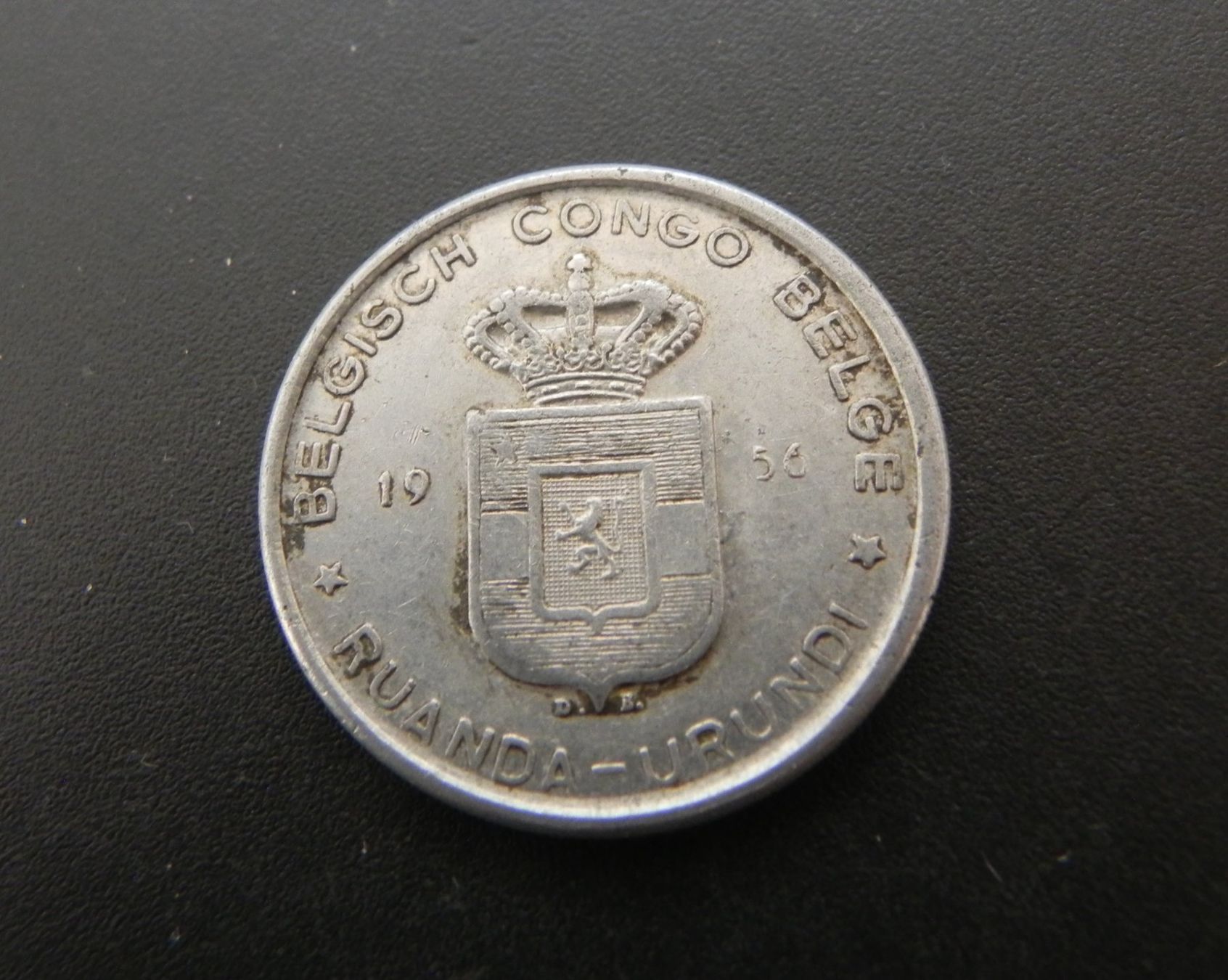 Tutti le monete: Belgisch Congo 5 Francs 1956 – Usato da Biel/Bienne venduto da Gogolozi
