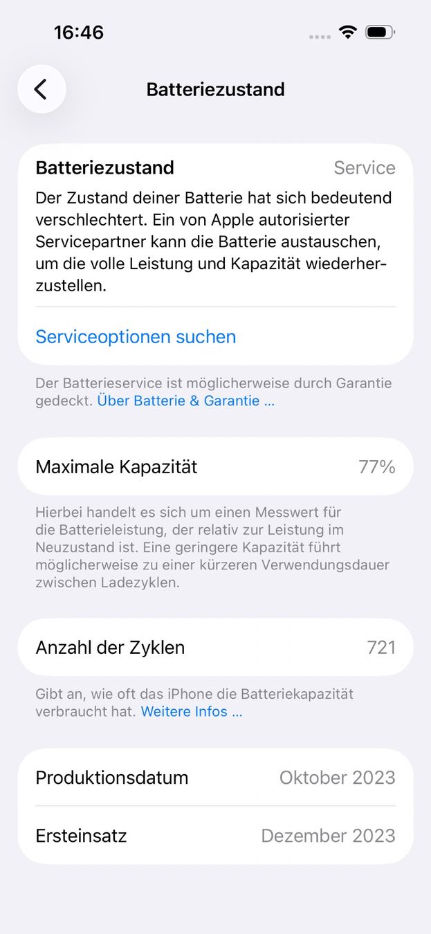 Apple Handys / Smartphones: iPhone 15 128 GB Schwarz – Gebraucht aus Aarberg von Phil02 8
