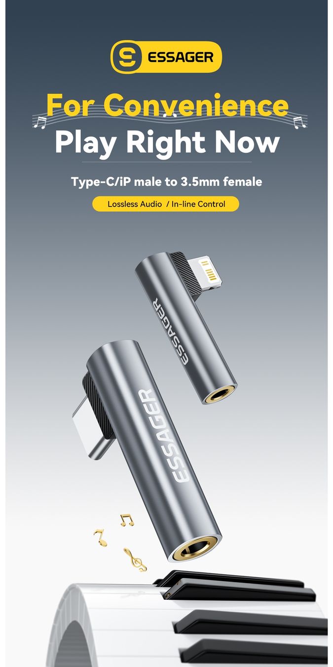 Unità & Adattatore: Essager USB-C Kopfhörer Adapter – Nuovo e nell'imballaggio originale da Romanshorn venduto da pfimex 1