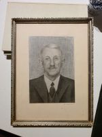 antikes Portrait Bild - H. Messerli - toller Rahmen