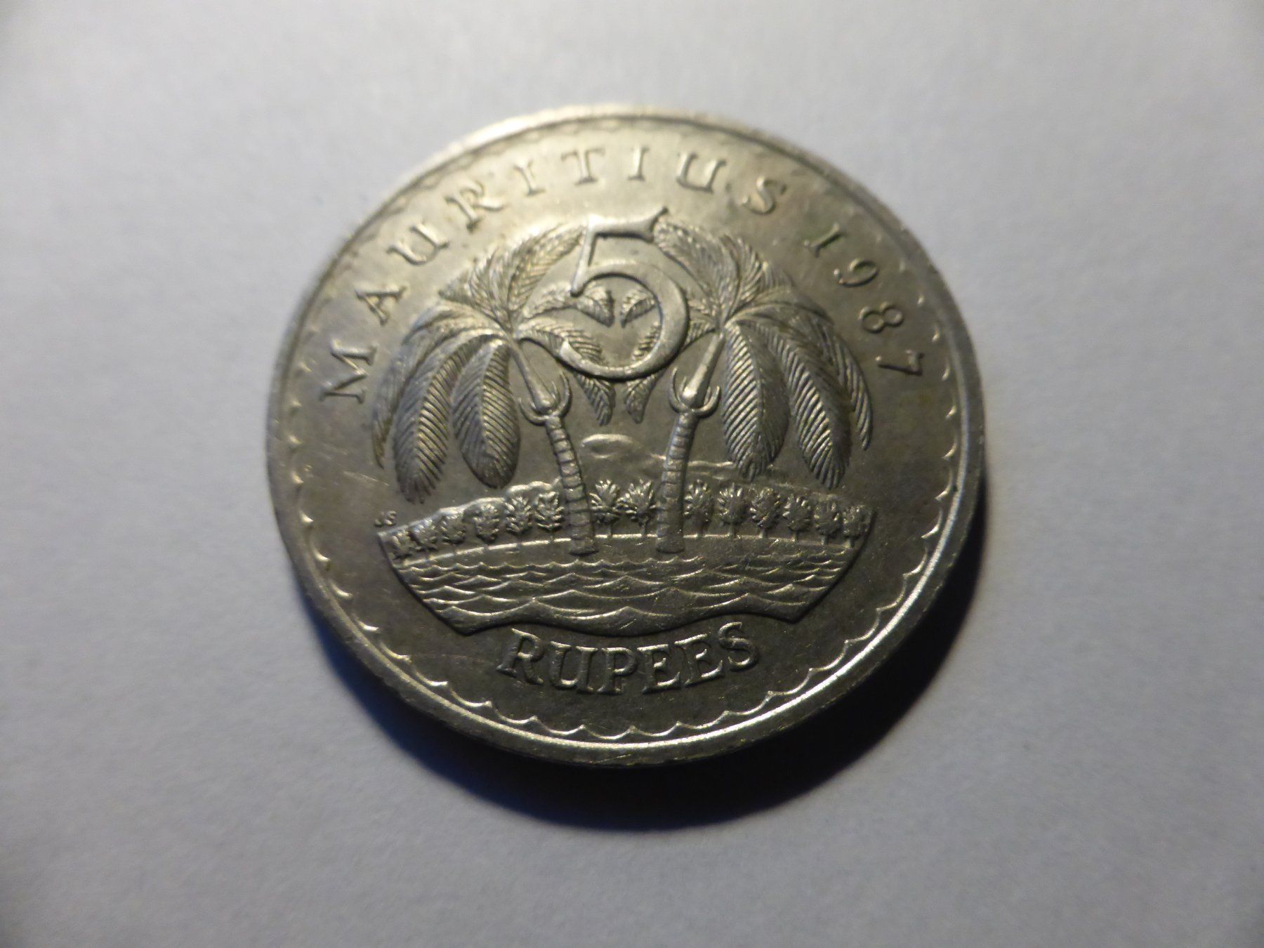 Tutti le monete: Münze Mauritius 5 Rupees 1987 – Usato da Uster venduto da kl5531