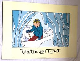 Alu-Blechschild - Tintin au Tibet - Moulinsart