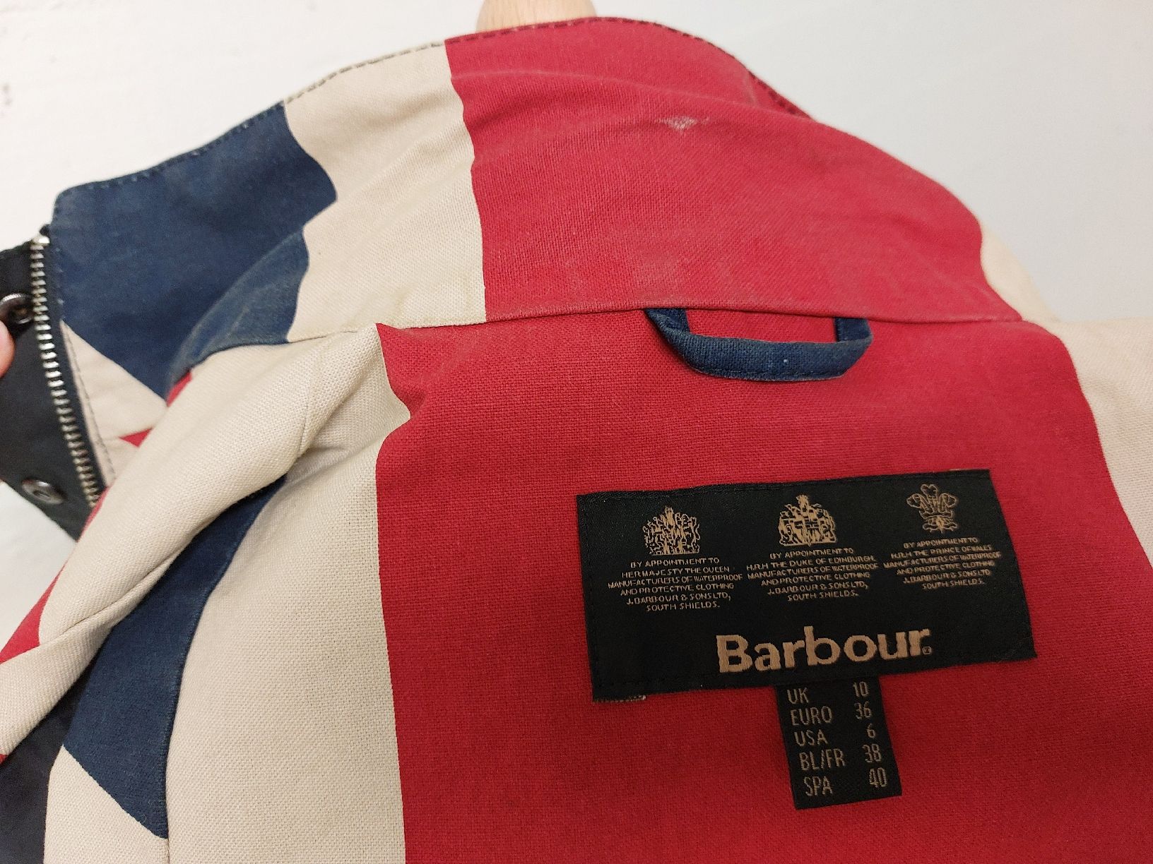 Barbour Giacche: BARBOUR Wax Force Utility, Union Jack Gr.36 – Usato da Zürich venduto da 300SLR 9