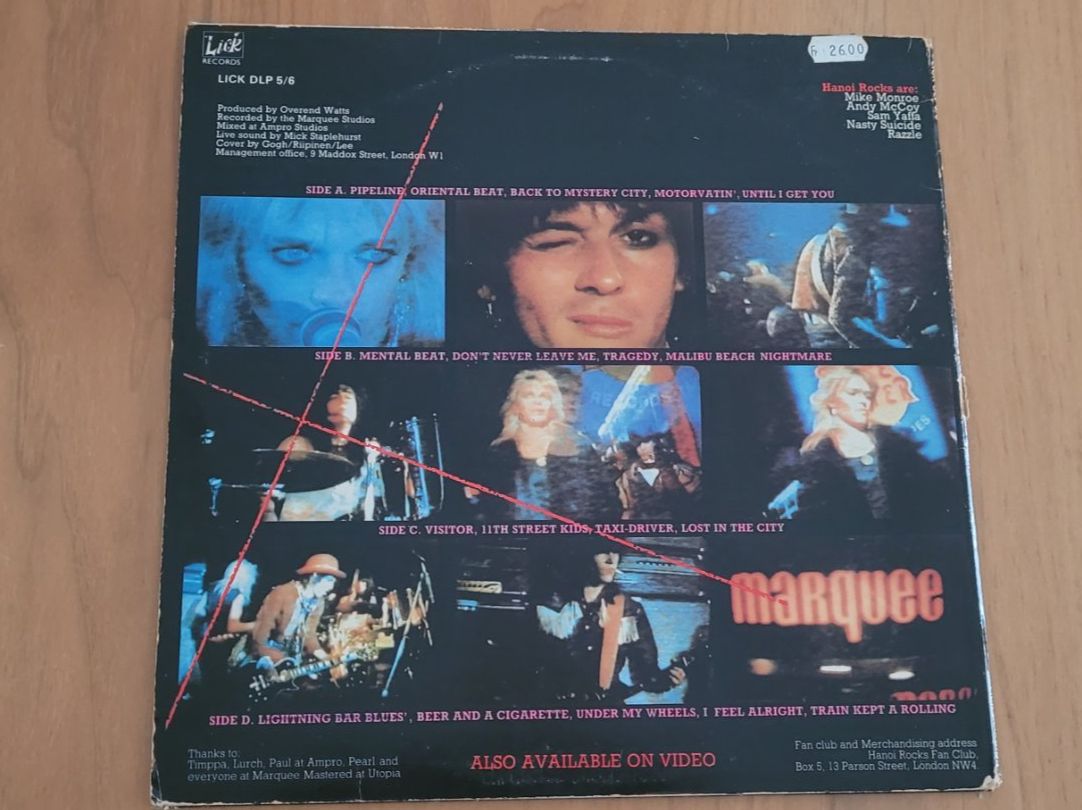Dischi in vinile: DLP  Hanoi Rocks – Usato da Martigny venduto da MZ-67 1