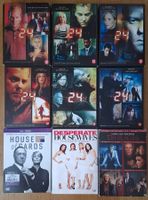 9 coffrets DVD - 24h / Damages / House of cards / Desperate