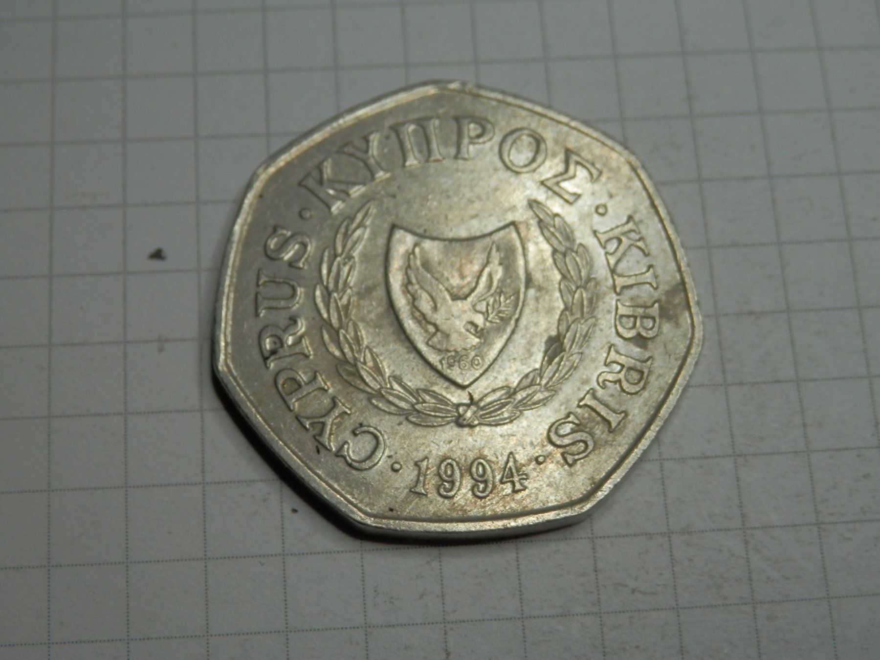 Tutti le monete: Zypern 50 Cent, 1994 – Usato da Weiach venduto da weiach81