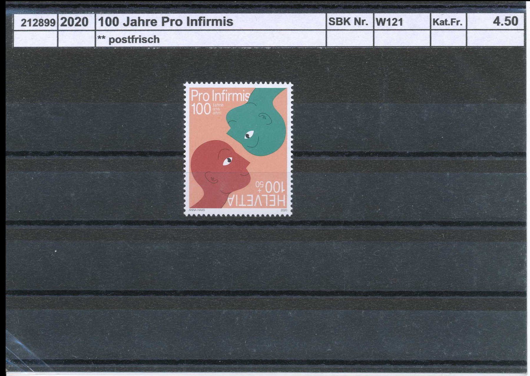 Tutti i francobolli: 2020 "100 Jahre Pro Infirmis", ** postfrisch – Nuovo (secondo la descrizione) da Winterthur venduto da Zupogeru