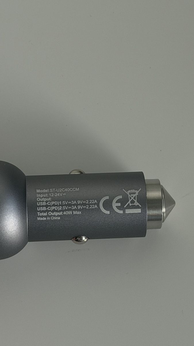 Satechi Unità & Adattatore: Satechi Chargeur de voiture double USB-C PD 40W – Nuovo (secondo la descrizione) da Vevey venduto da diogodasilva_ 1