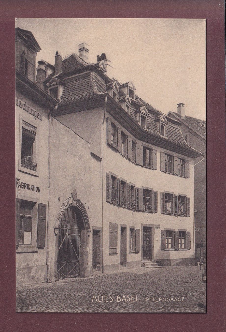 Cartes postales: Altes BASEL - Petersgasse – D'occasion à Pully par nicecards