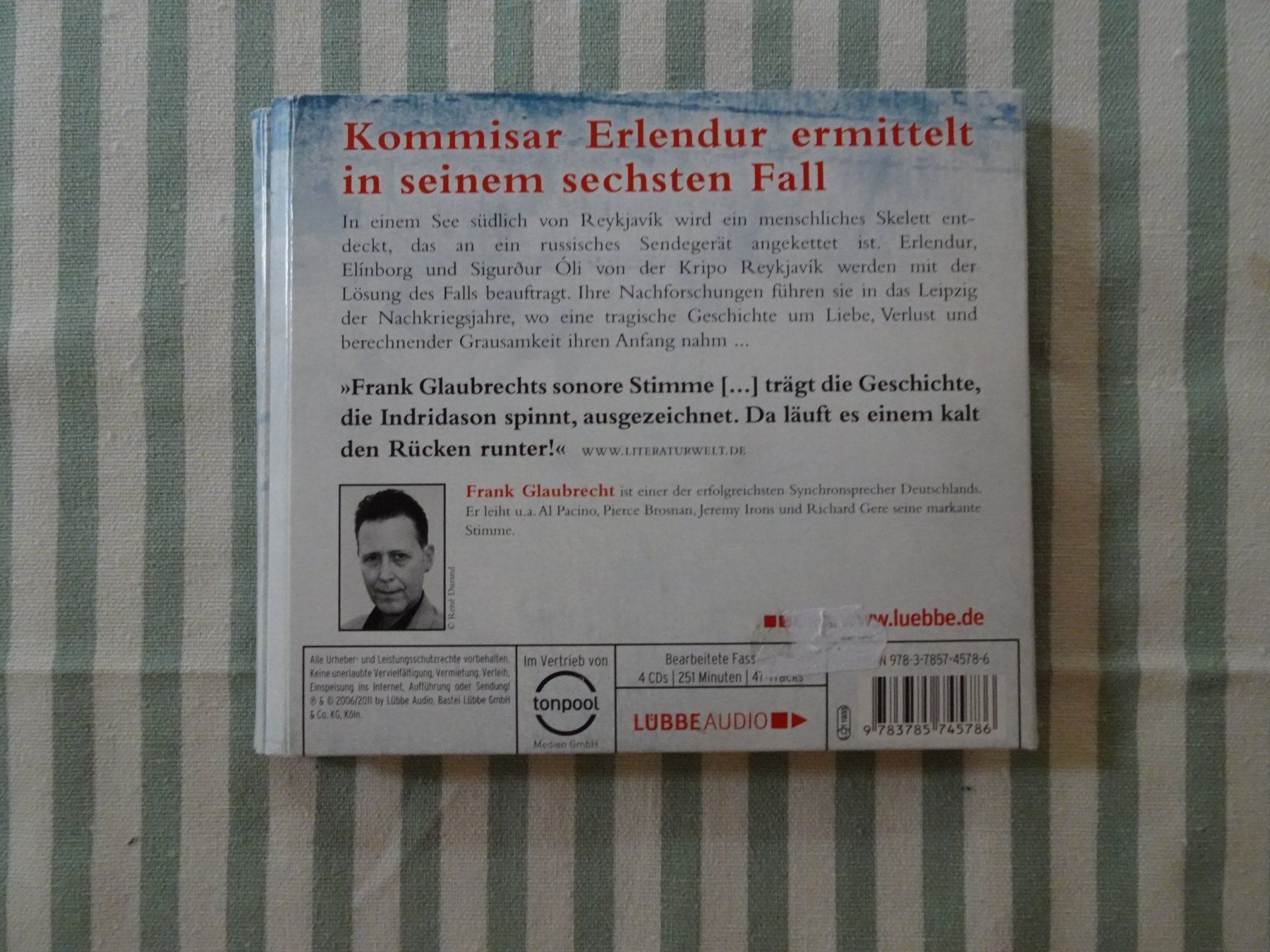 Audiolibri: Arnaldur Indridason - Kältezone  - Hörbuch - B1076 – Usato da Küssnacht am Rigi venduto da Bookslove-Divers 1