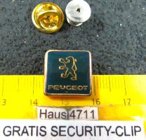 PEUGEOT AUTO LOGO GLASIERT PIN MIT SECURITY-CLIP