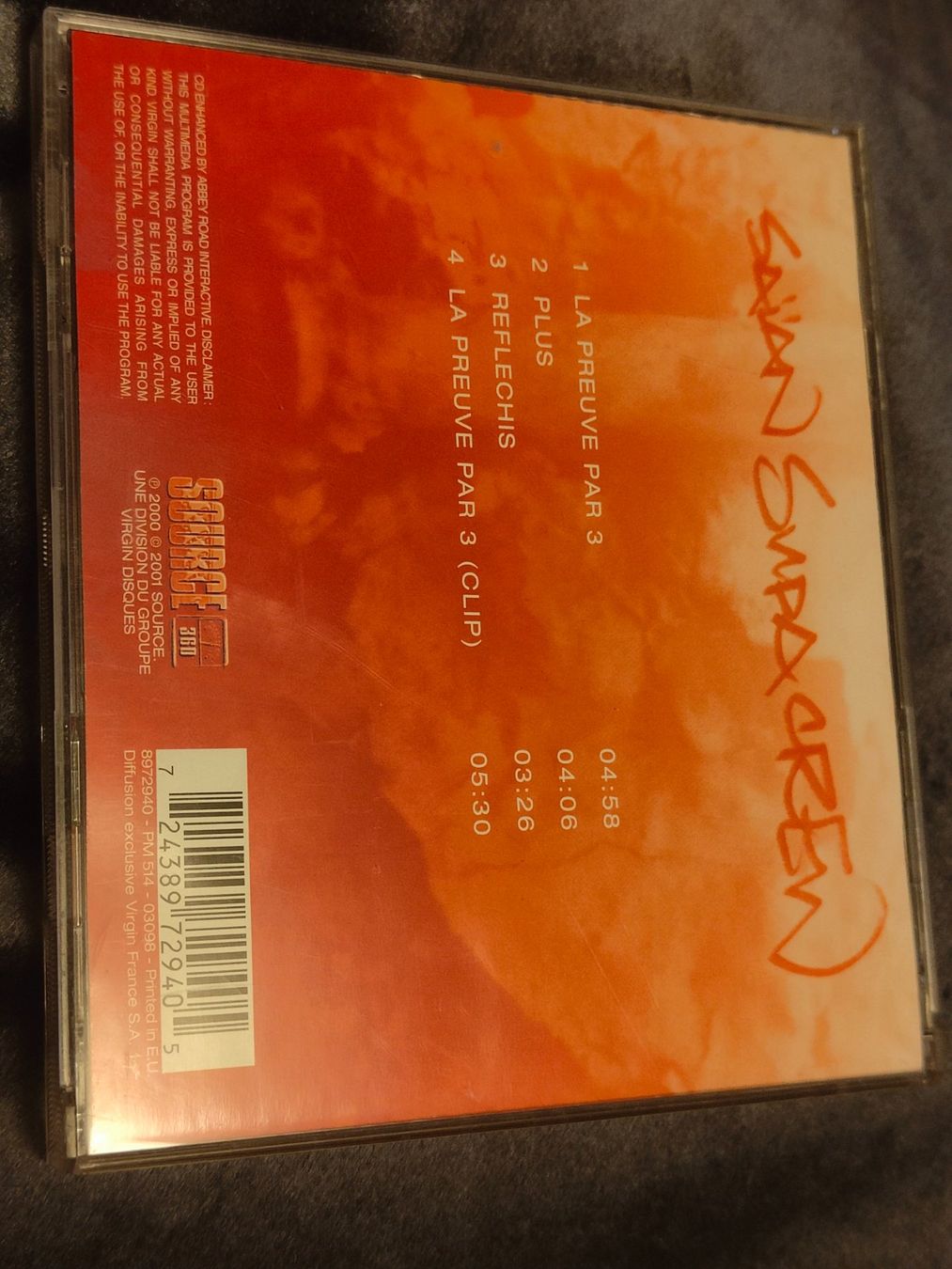 CD: Saïan Supa Crew - La preuve par droit – Usato da Fribourg venduto da kru_fn65 1